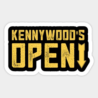 Kennywood's Open Sticker